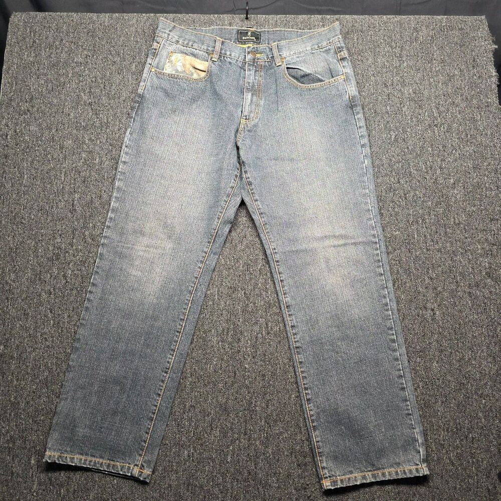 Browning Jeans Mens 38x32 Blue Straight Leg 100% Cotton Classic Fit BR305-165